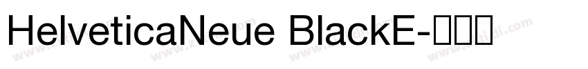 HelveticaNeue BlackE字体转换